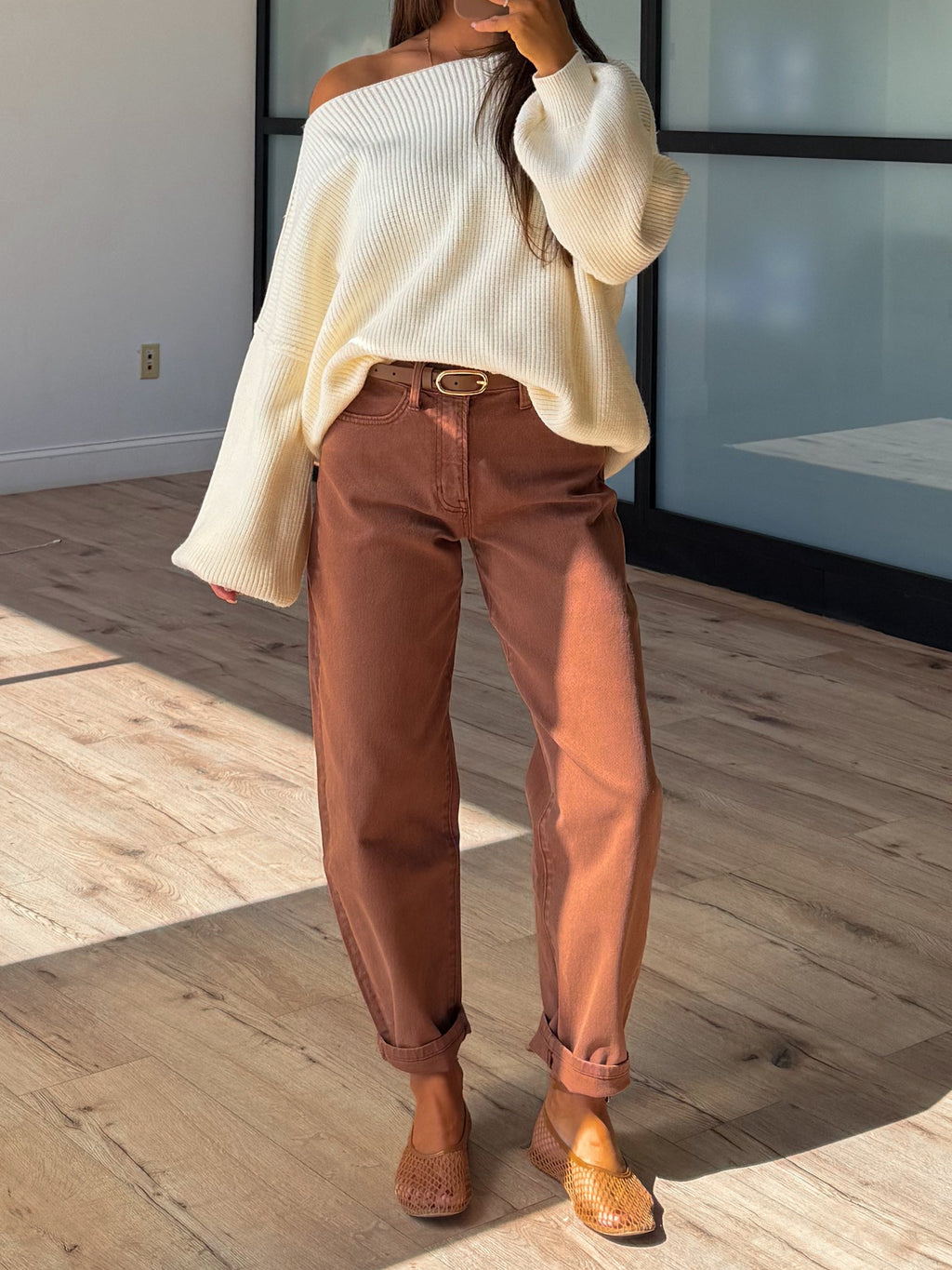 Onset Cropped Barrel Pants | Cocoa