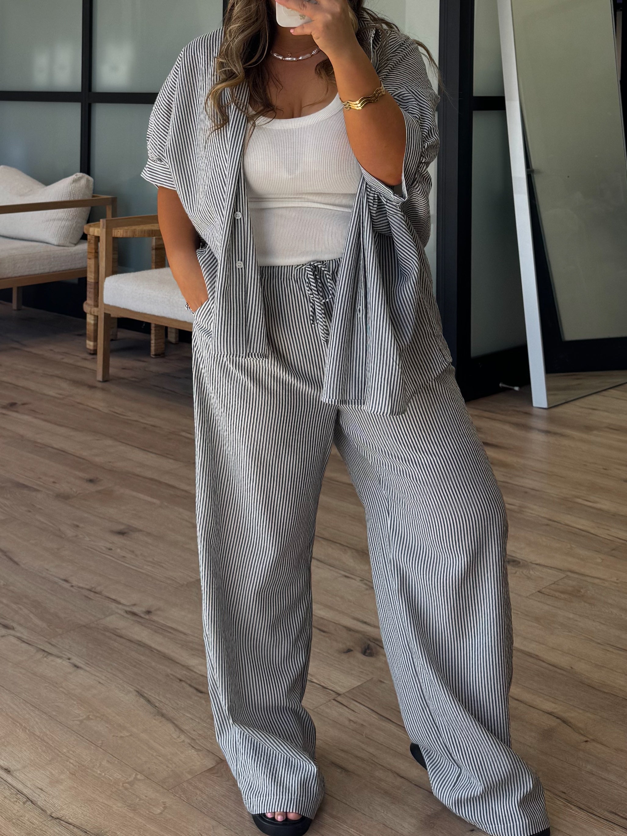 Tucker Stripe Casual Pants