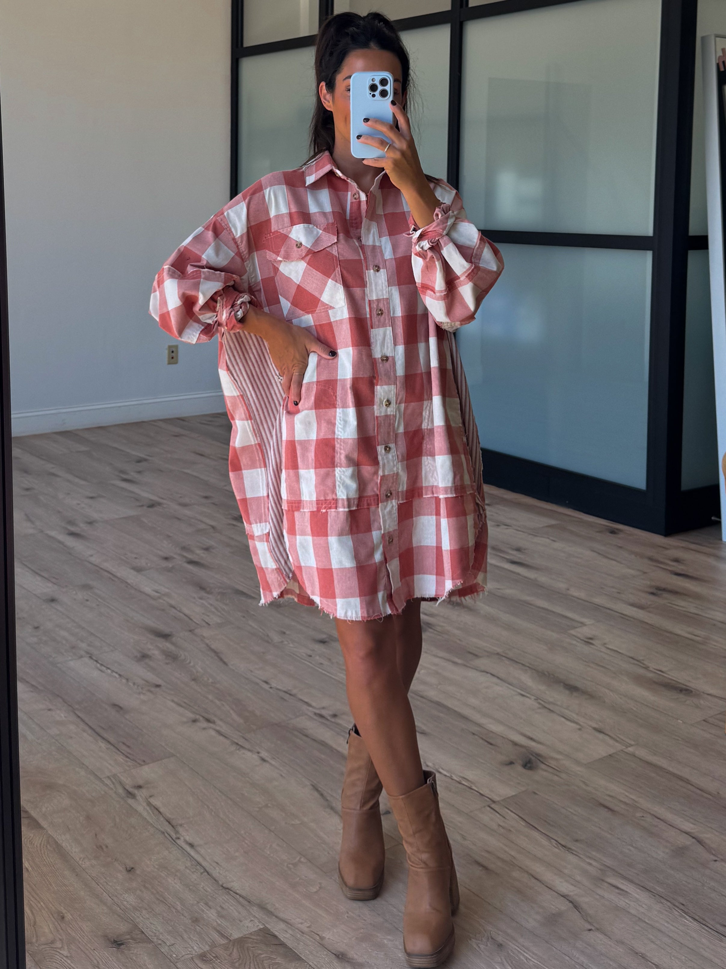 Orchard Plaid Shirt Dress | Cinnamon