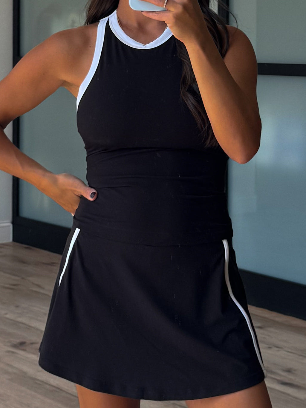 Varsity Stride Butter Soft Skort | Black | RESTOCK