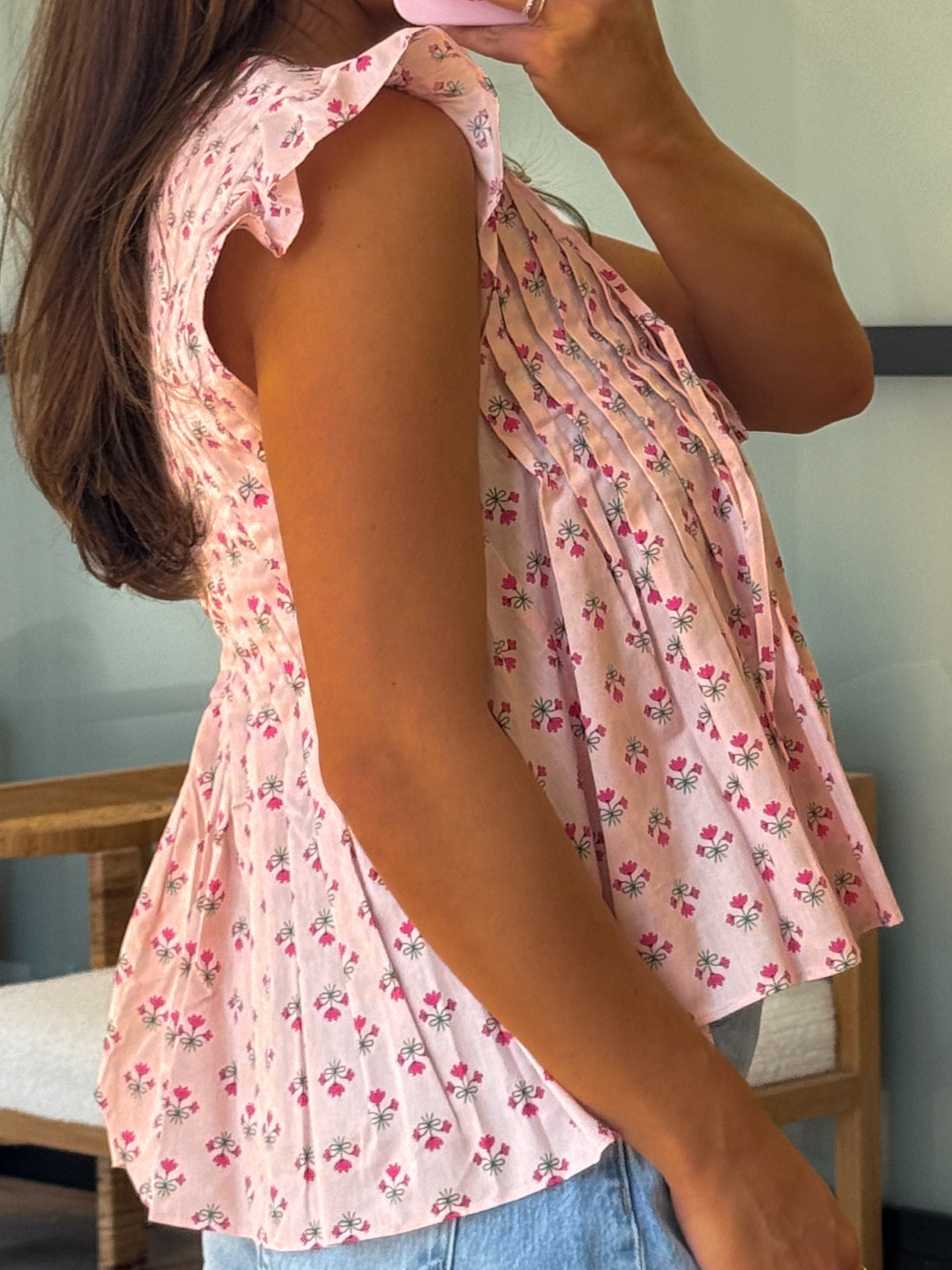 First Impression Flutter Top | Pink | +Plus Available | FINAL SALE