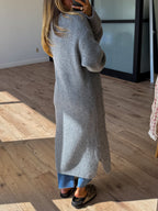 Beckett Longline Cardigan | Grey | +Plus Available