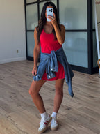 Grand Slam Active Dress | Cherry | +Plus Available