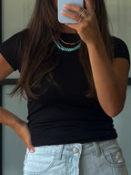 Essential Ribbed Tee | Black | +Plus Available | RESTOCK