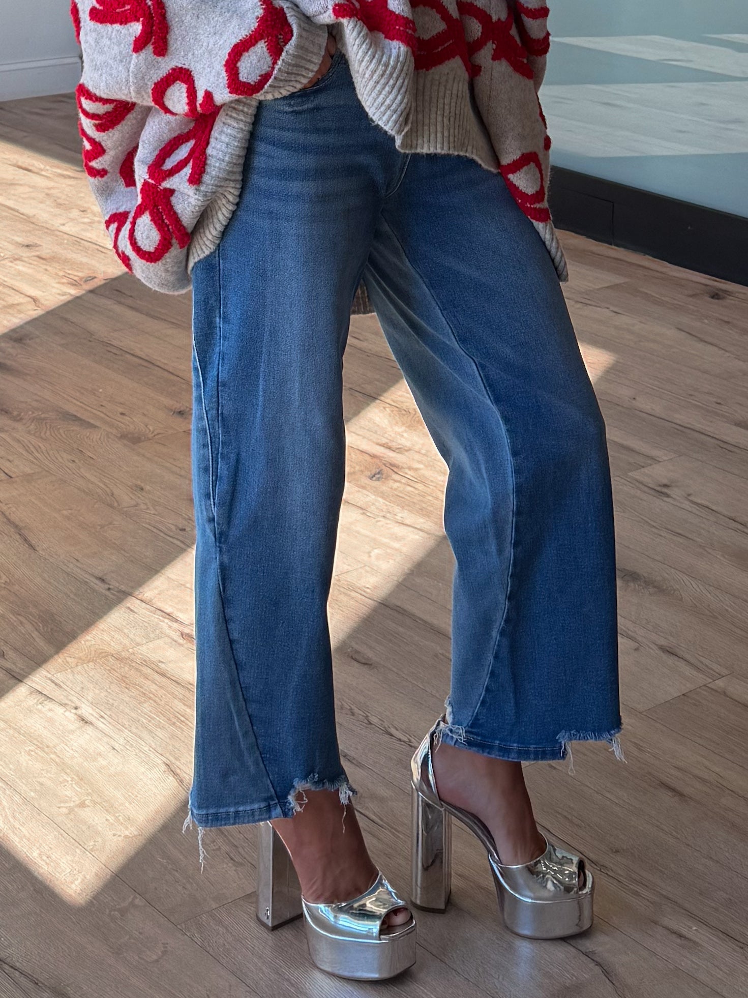 Ryder Contrast Wash Barrel Jeans | +Plus Available