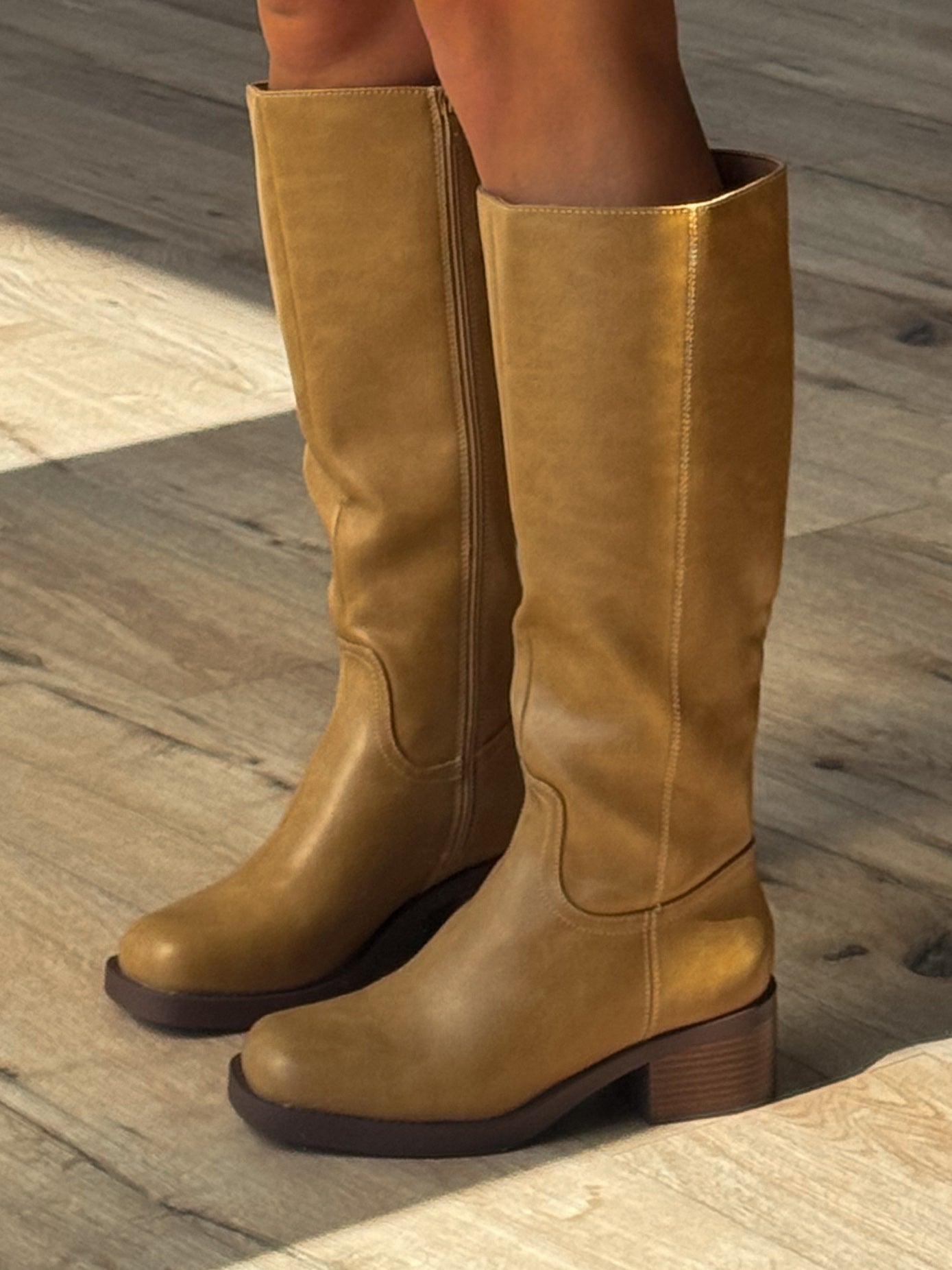 Milla Knee High Boots | Camel