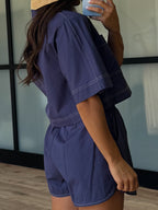 Camden Boxy Top | Navy | FINAL SALE