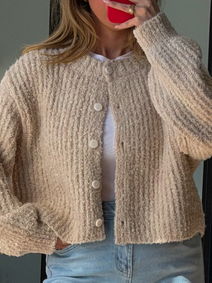 Chamonix Knit Cardigan | Oat