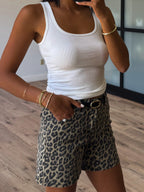 Night Hunt Leopard Shorts | +Plus Available