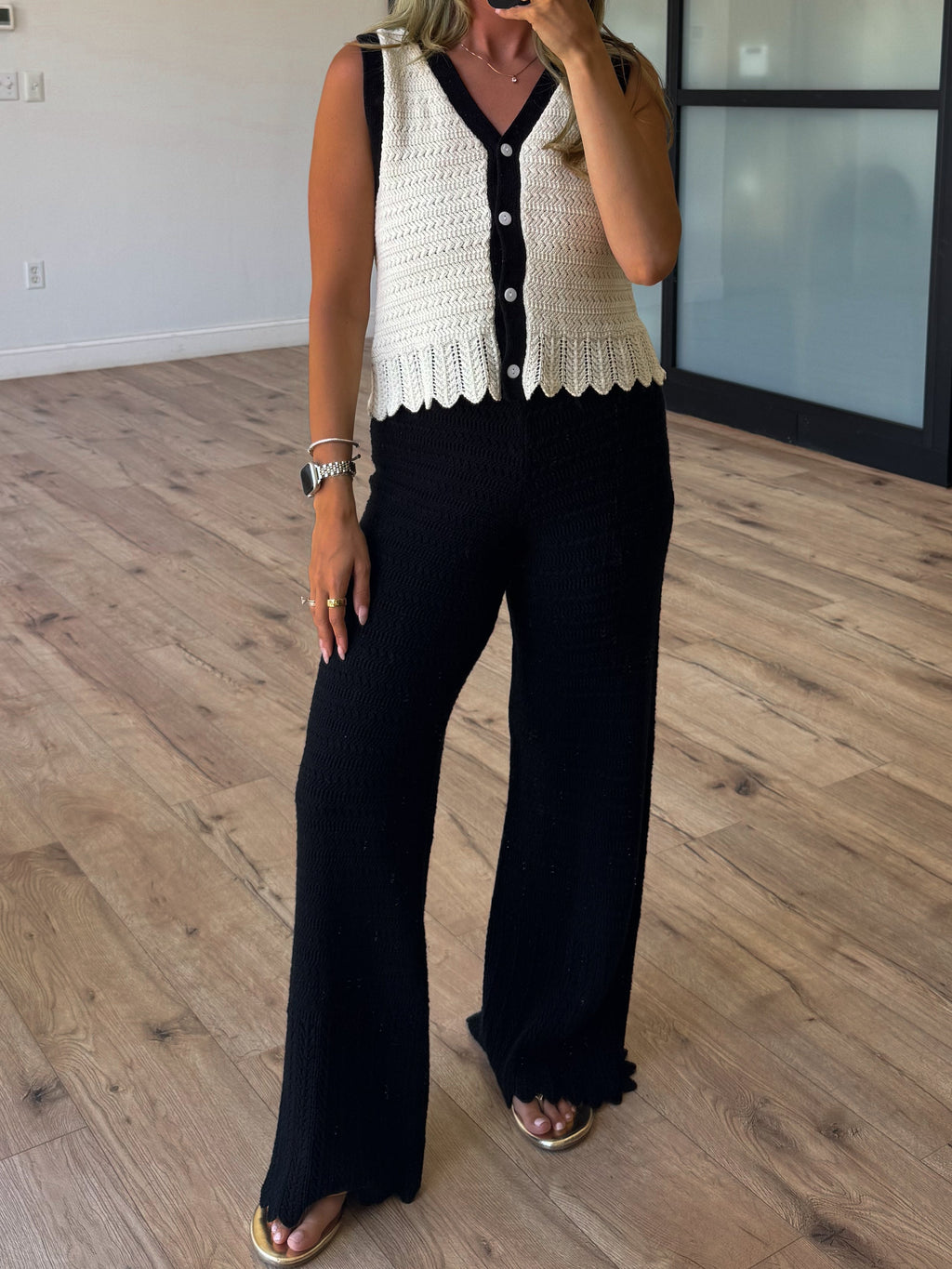 Ritzy Crochet Knit Pants
