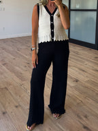 Ritzy Crochet Knit Pants