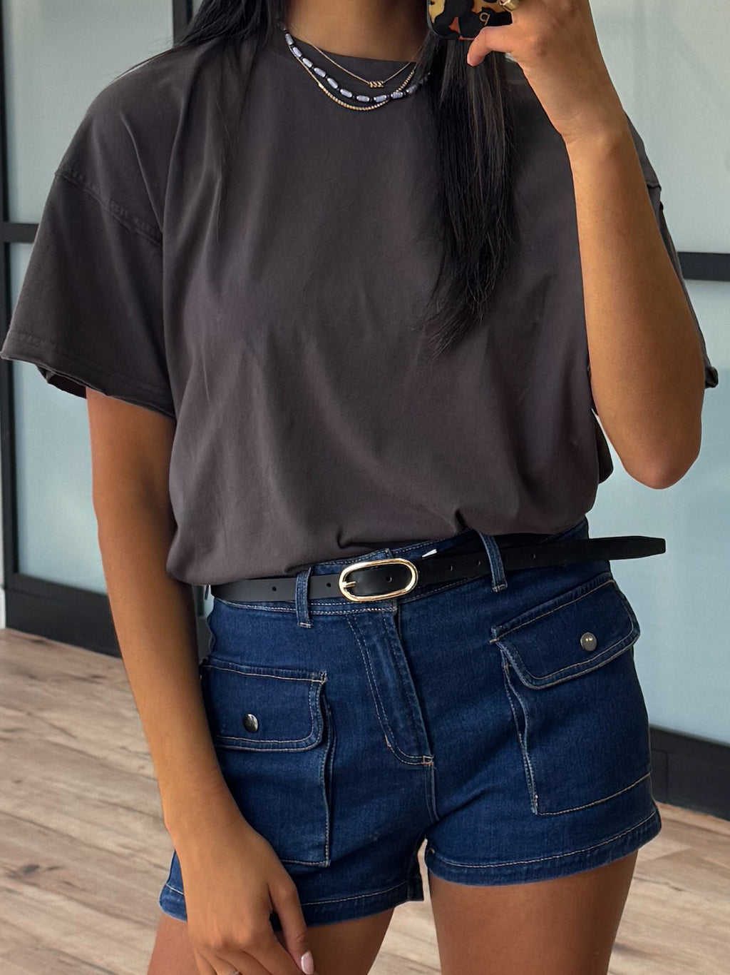 Cotton Washed Tee | Charcoal | +Plus Available | RESTOCK