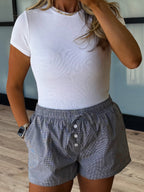 Drawstring Boxer Shorts | Black