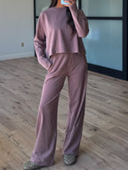 Clarity Long Sleeve + Pants Set | Dusty Mauve