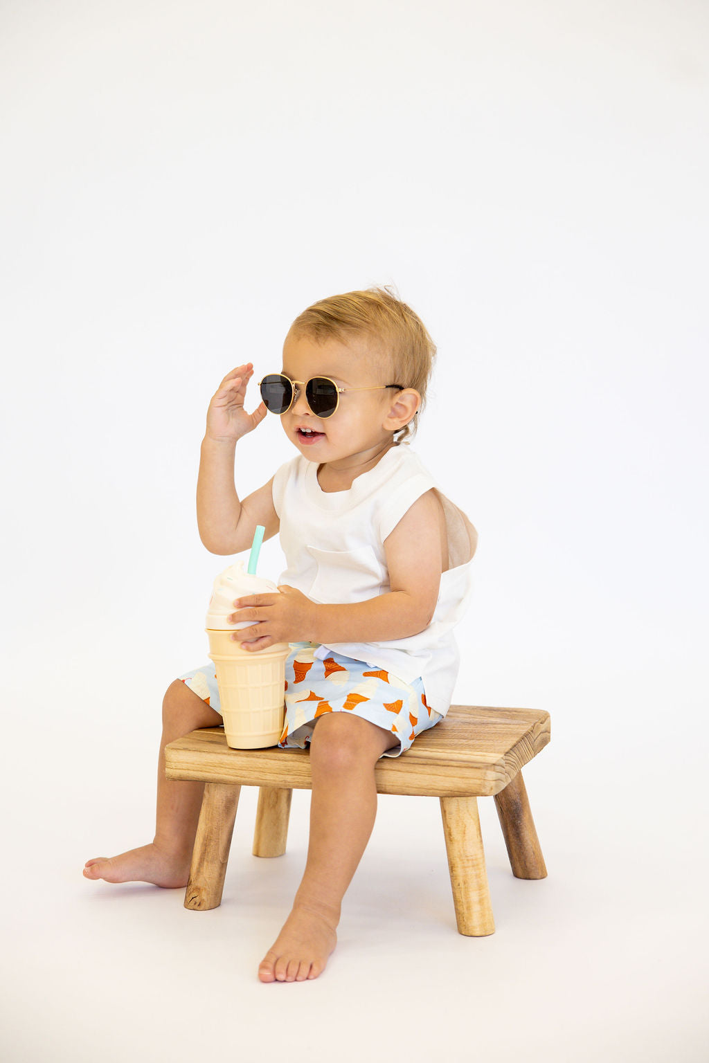 Sugar Cone Swim Trunks | Tiny Talulah | FINAL SALE