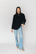 Home Stretch Waffle Knit Hoodie | Black | +Plus Available | FINAL SALE