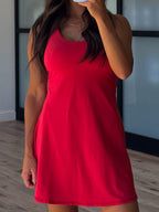 Grand Slam Active Dress | Cherry | +Plus Available