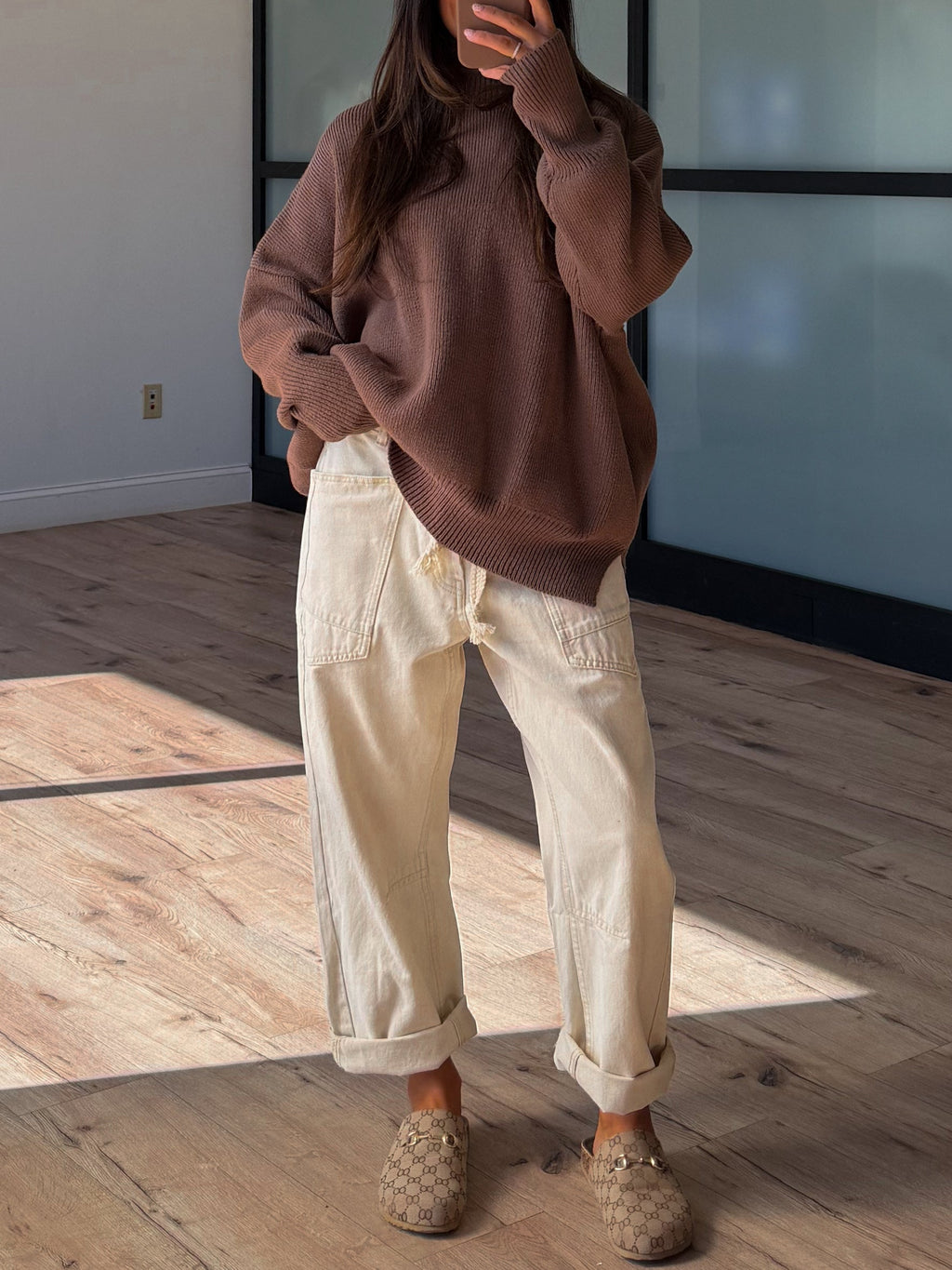 Jules Drawstring Barrel Pants | Cream