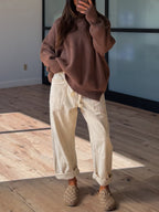 Bookclub Oversized Sweater | Cocoa | +Plus Available