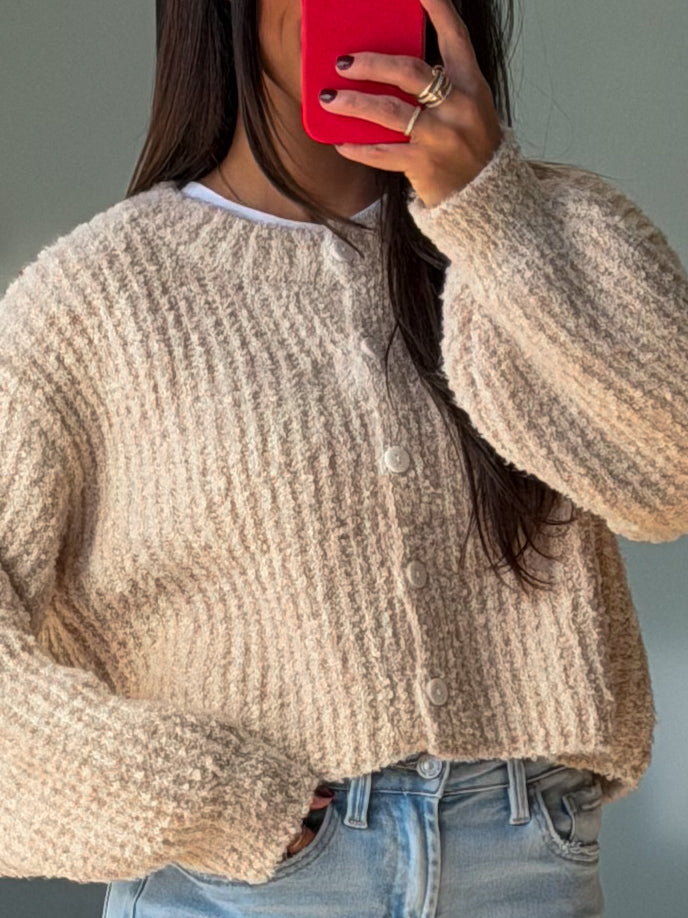 Chamonix Knit Cardigan | Oat