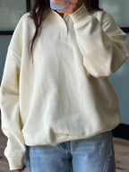 Astor Polo Henley Pullover | Ivory