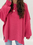 Lev Textured Sweater | Watermelon | +Plus Available | RESTOCK