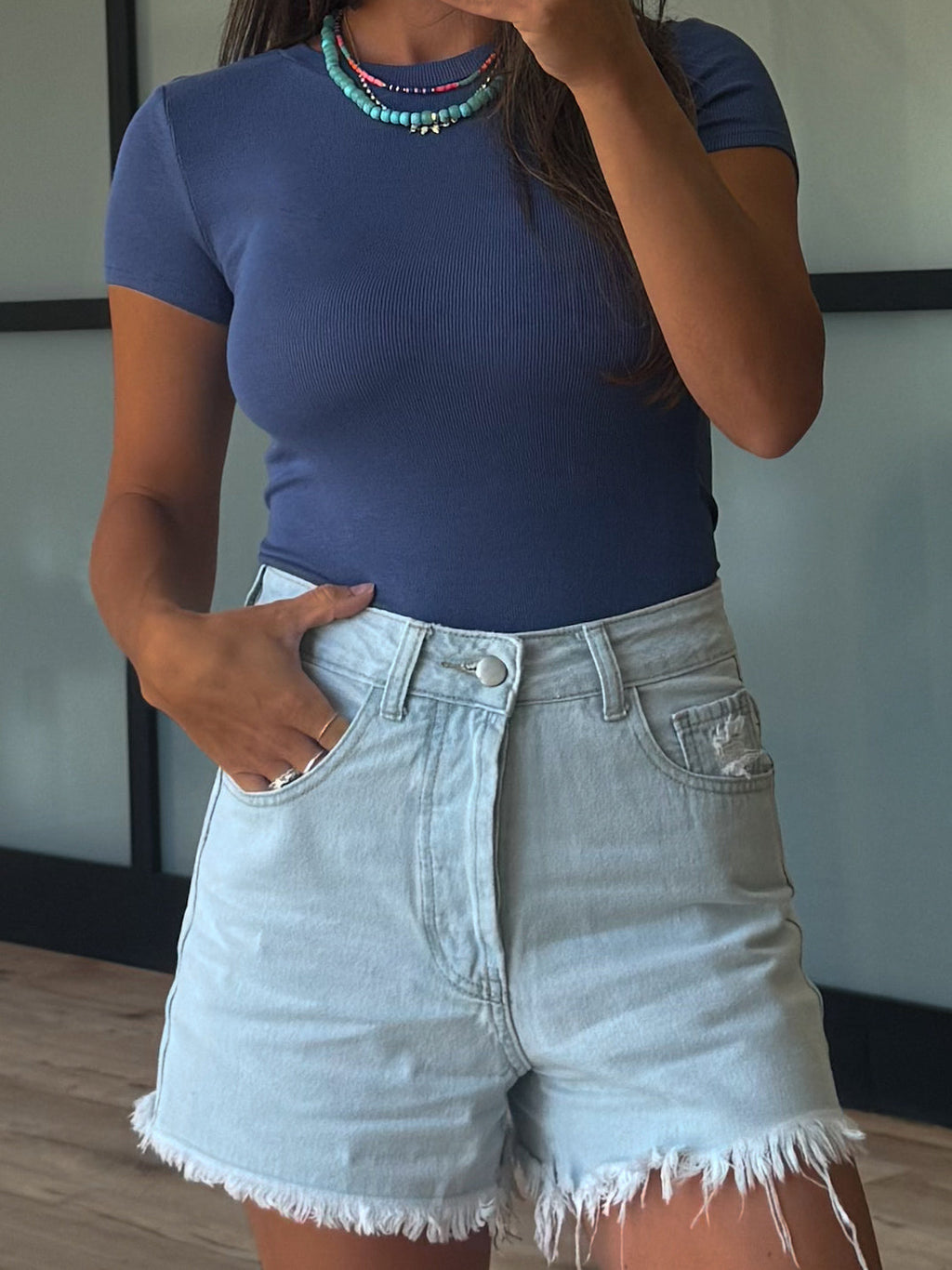 Conley Denim Shorts | Light Wash | +Plus Available