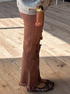 Revolt Distressed Jeans | Mocha | +Plus Available | FINAL SALE