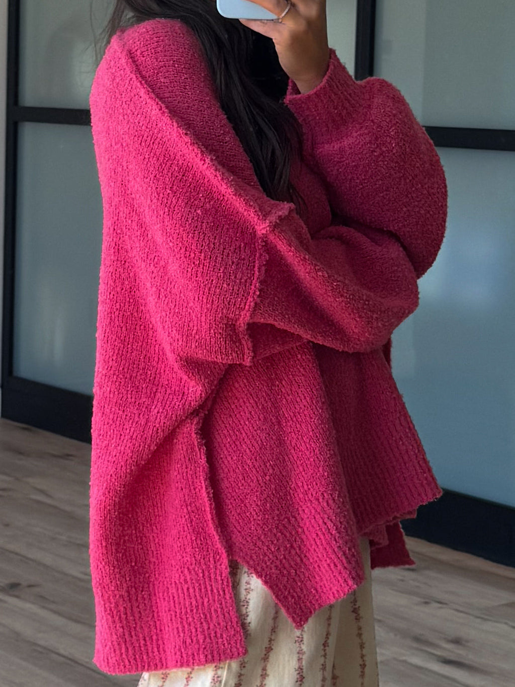 Lev Textured Sweater | Watermelon | +Plus Available | RESTOCK