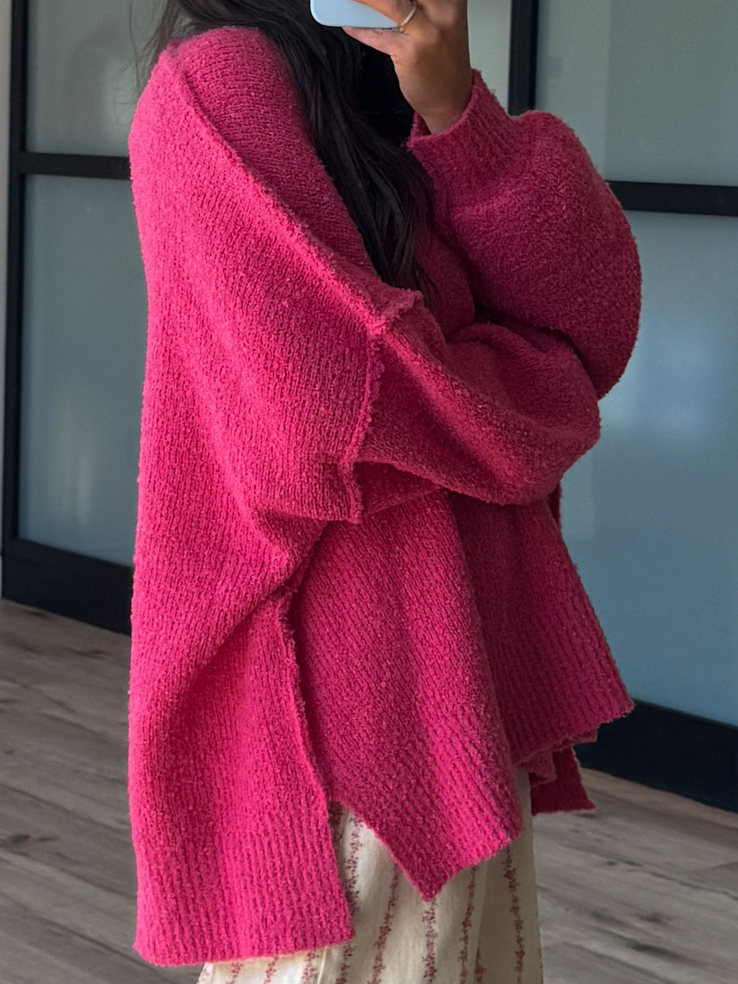 Lev Textured Sweater | Watermelon | +Plus Available | RESTOCK