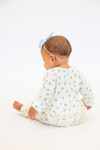 Bamboo Pointelle Ruffle Zippy | Ivory | Tiny Talulah