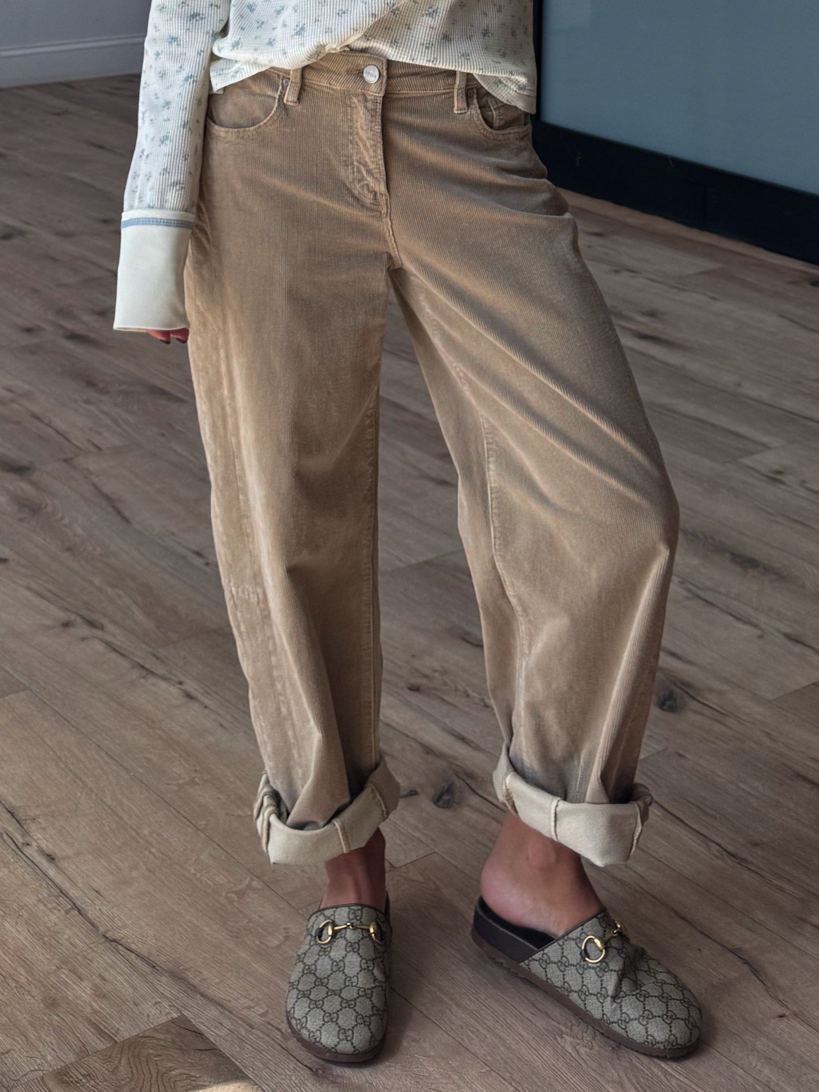Zella Corduroy Barrel Pants