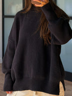 Bookclub Oversized Sweater | Black | +Plus Available | RESTOCK