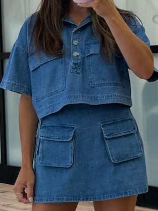 Denim Relic Utility Top