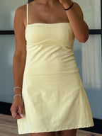 Sweetheart Active Dress | Lemon | RESTOCK