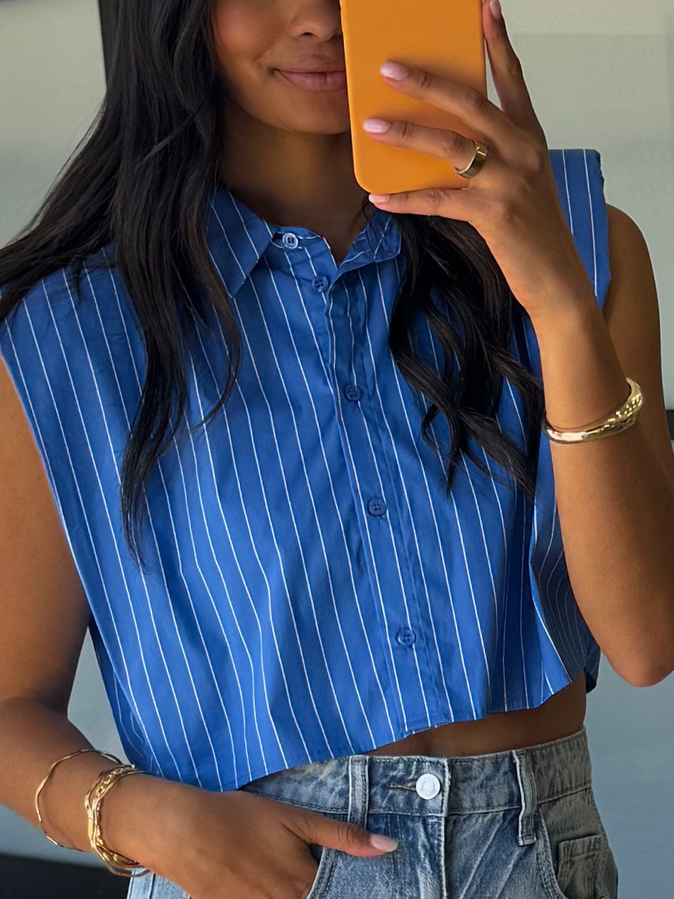 Anderson Cropped Button-Down | FINAL SALE