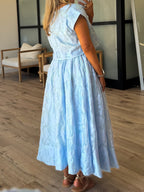 Astoria Floral Top | Soft Blue