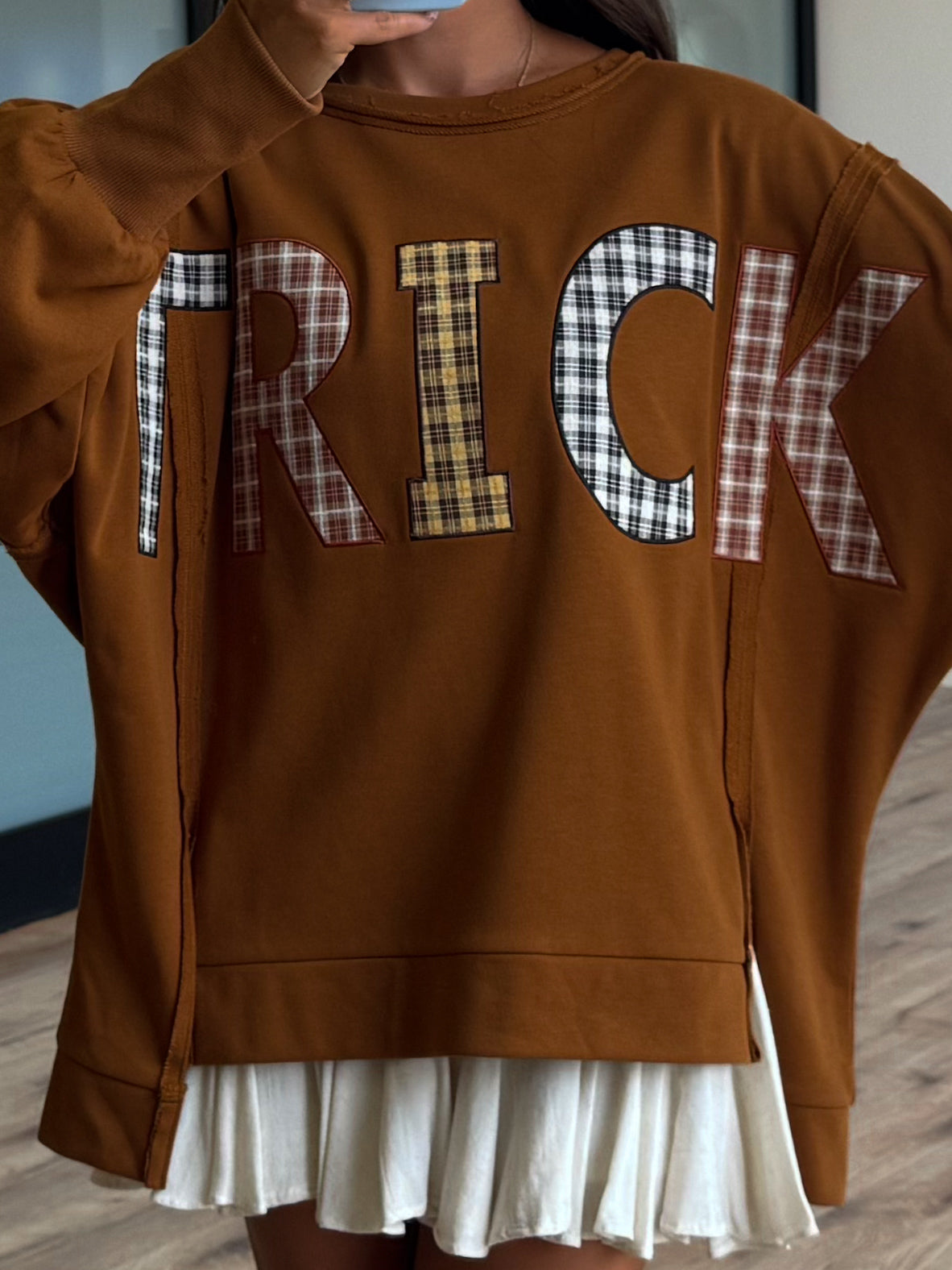 "TRICK" Patches Pullover