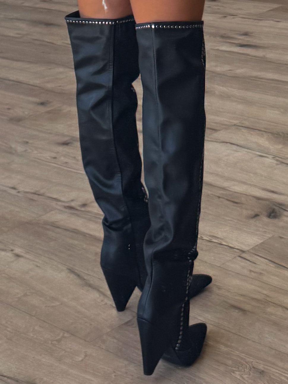 Womack Studded Knee High Boots