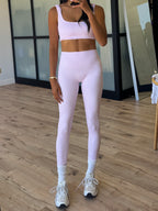 Check Point Active Leggings | Pink Gingham