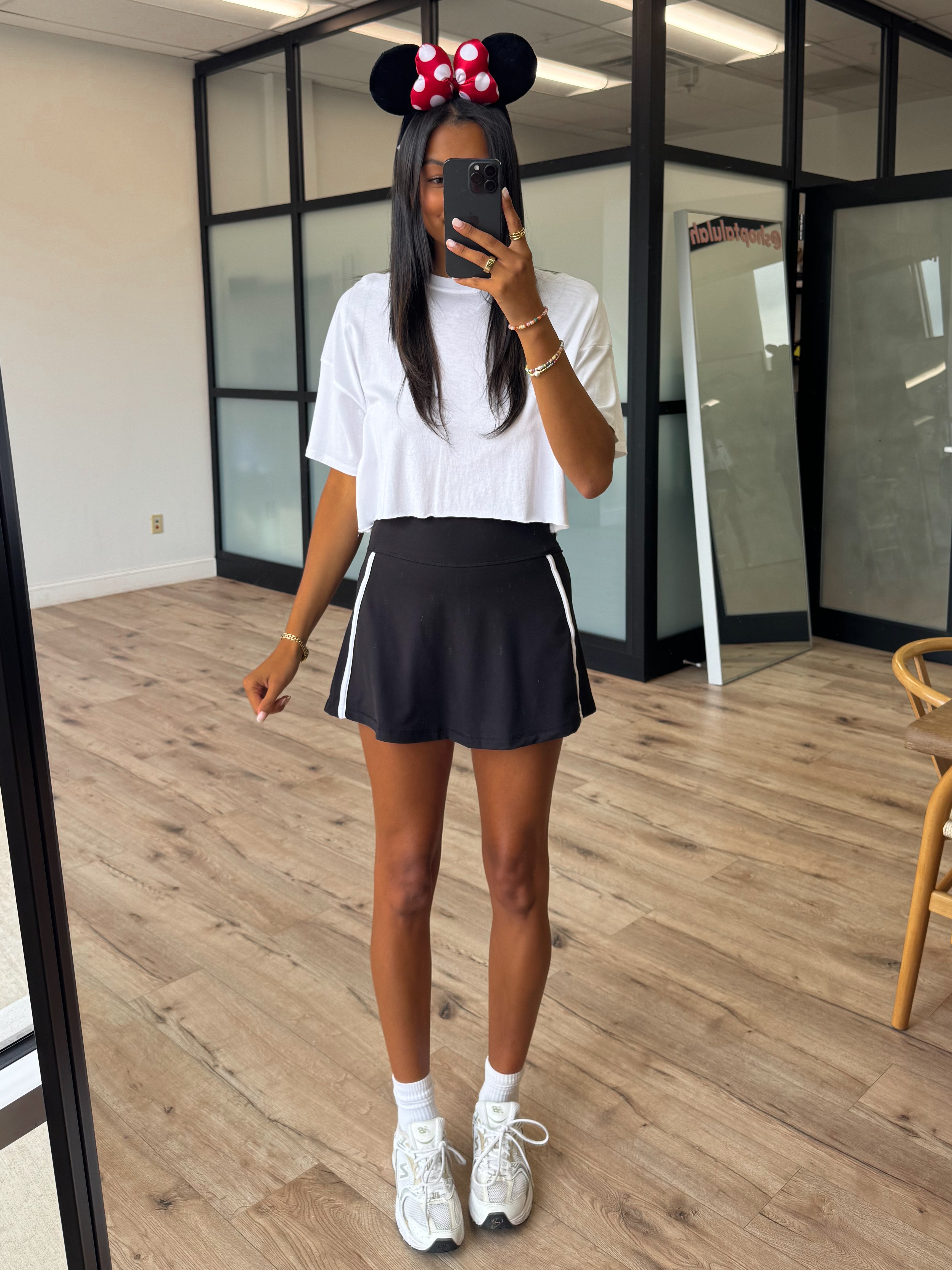 Varsity Stride Butter Soft Skort | Black | RESTOCK