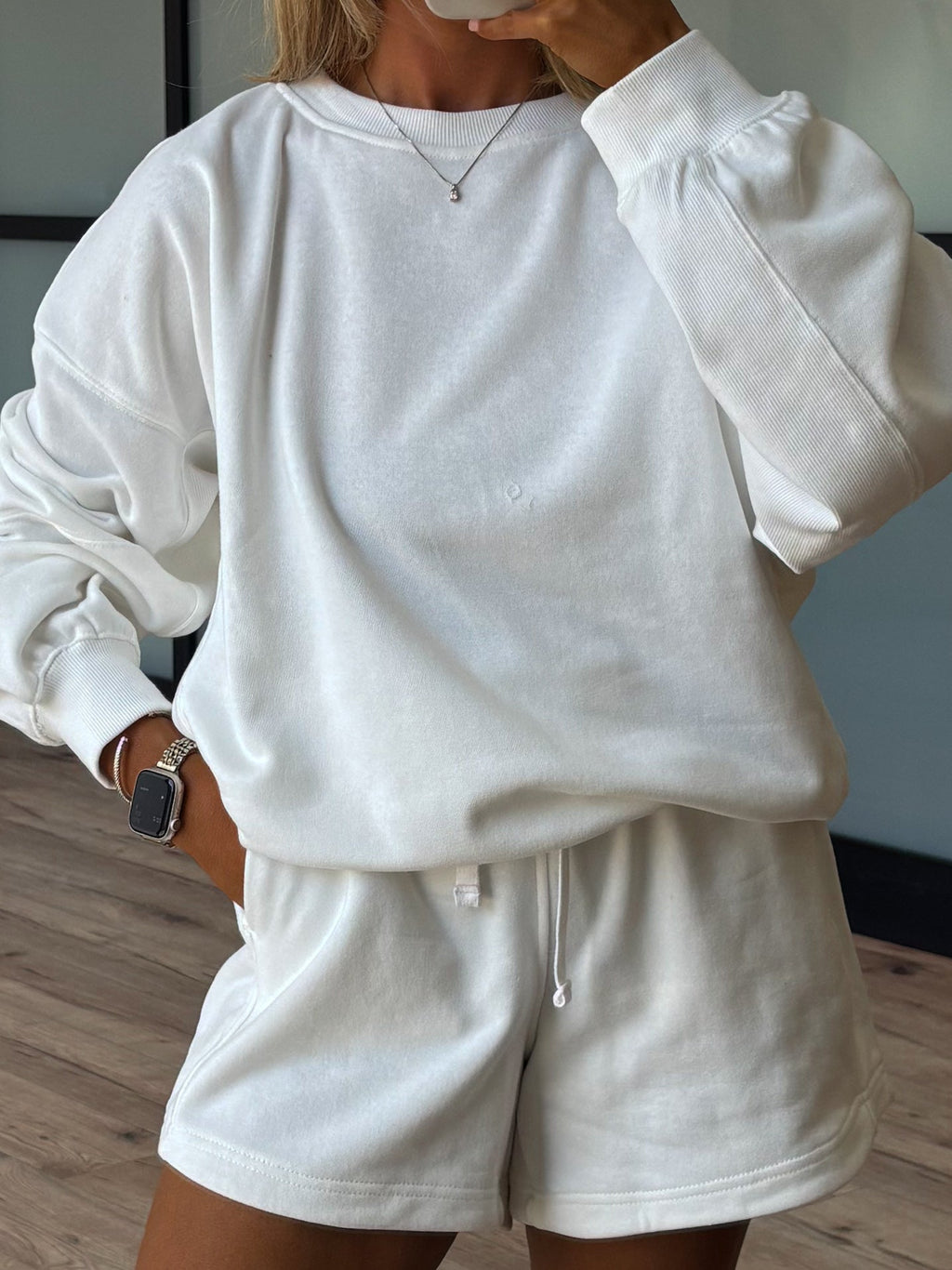 Streetside Lounge Shorts | White