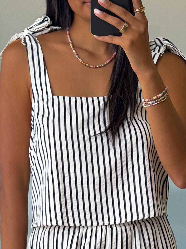 Audrey Shoulder Tie Top