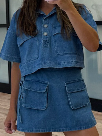 Denim Relic Utility Top