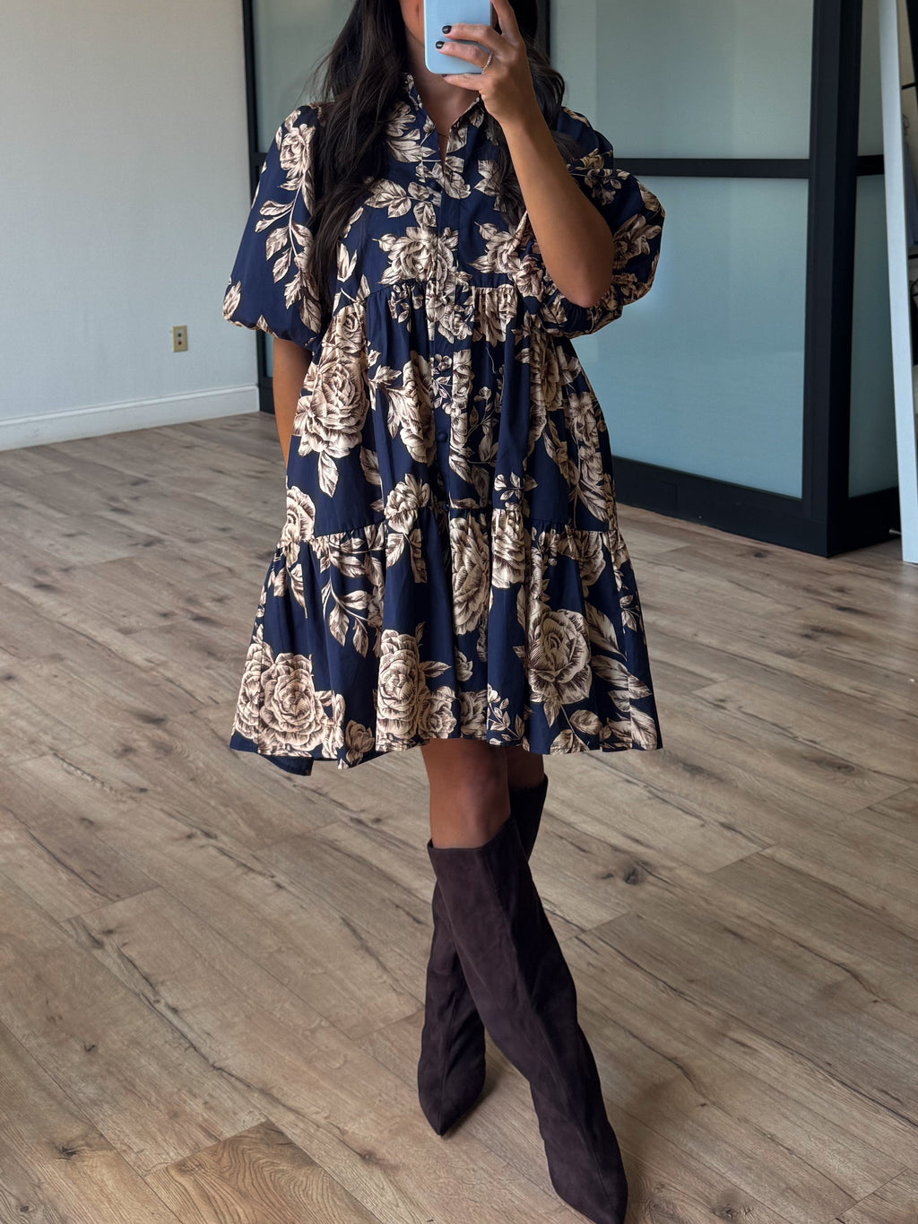 Camellia Belted Dress | Nightbloom