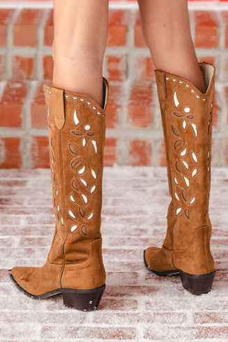 Bronco Western Boots | Brown Suede