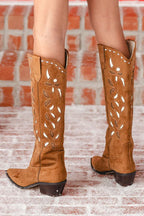 Bronco Western Boots | Brown Suede