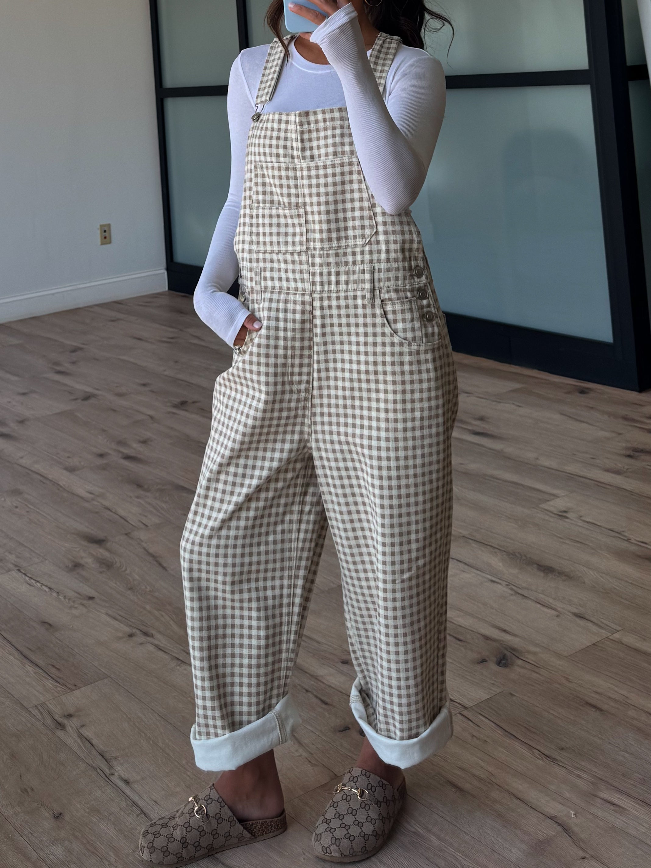 Old Mill Gingham Overalls | +Plus Available