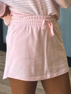 Britton Terry Knit Skort | Blush