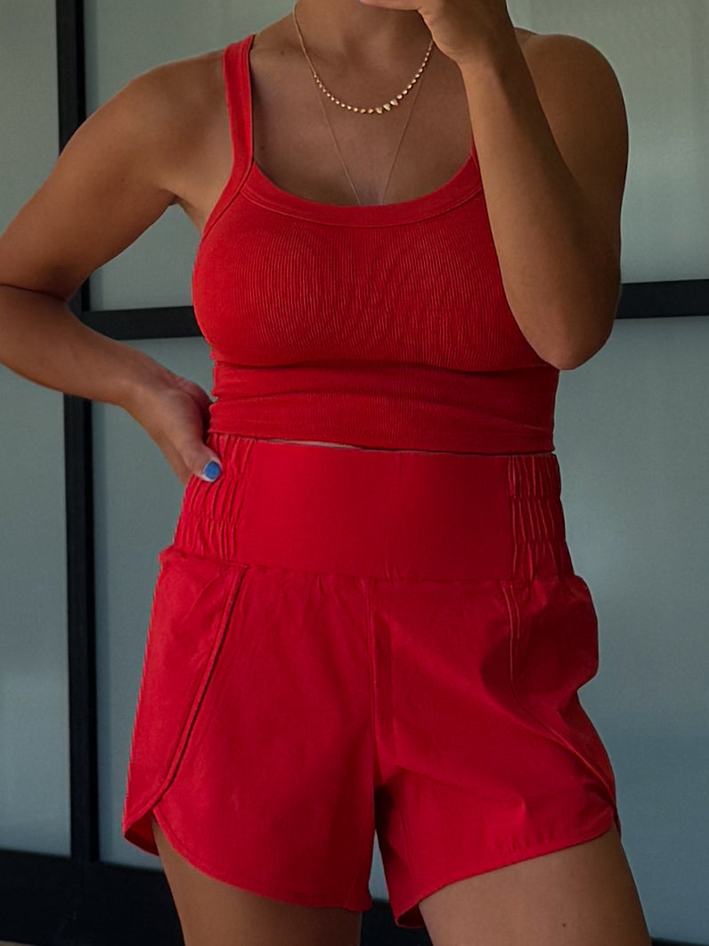 Redline Active Shorts | Cherry